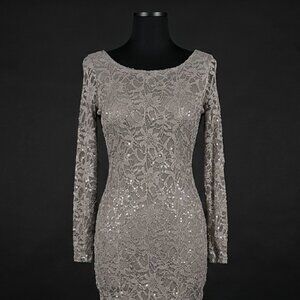 Open Back Lace Dress Jump Apparel  Size L